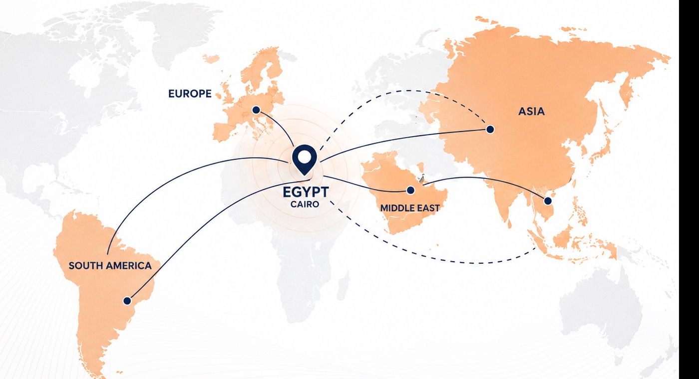 Map of PEA's global sourcing network